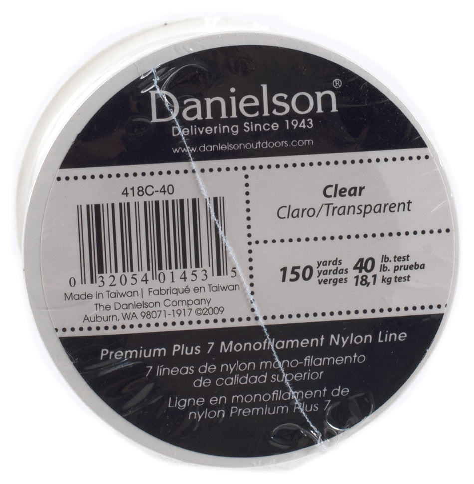Nylon Monofilament Clear 40 Lb - Get Tight Gear