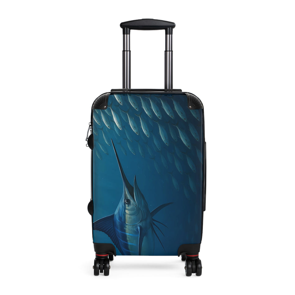 Ocean Journey Suitcase with Marlin Design - Perfect for Travelers and Adventurers - Get Tight Gear