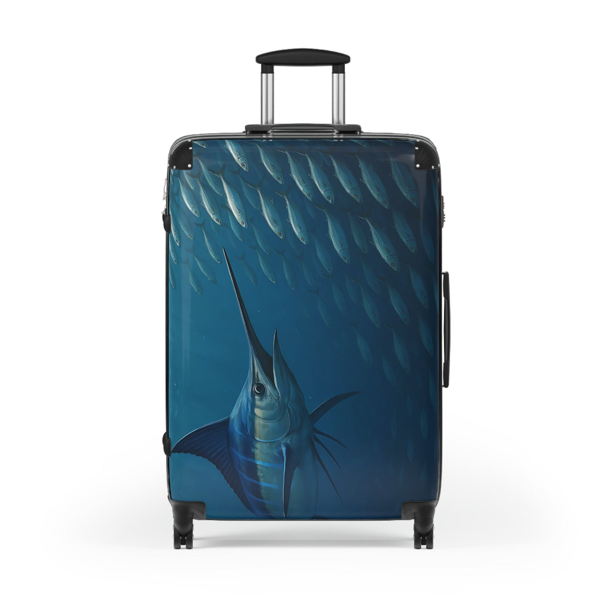 Ocean Journey Suitcase with Marlin Design - Perfect for Travelers and Adventurers - Get Tight Gear