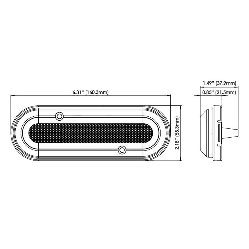 OceanLED M6 Gen2 Mast Light - Surface Mount - Warm White - Get Tight Gear
