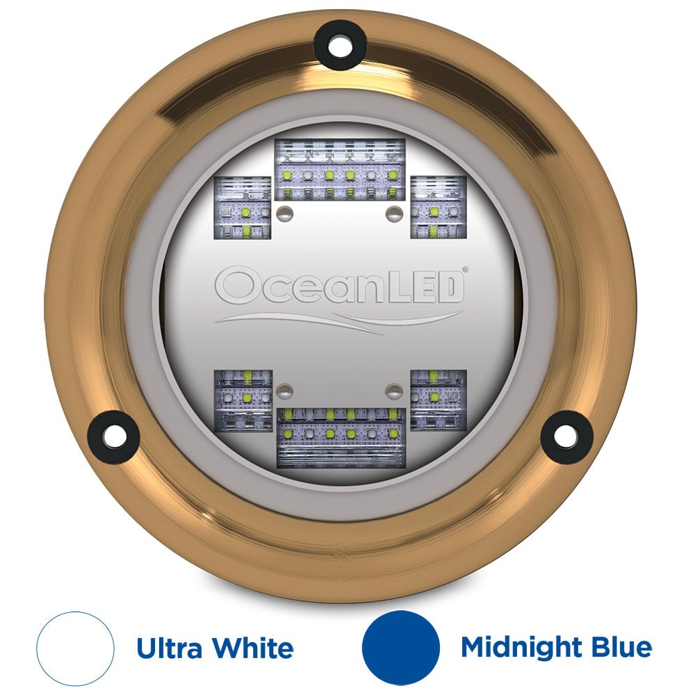 OceanLED Sport S3124s Underwater LED Light - Ultra White/Midnight Blue - Get Tight Gear
