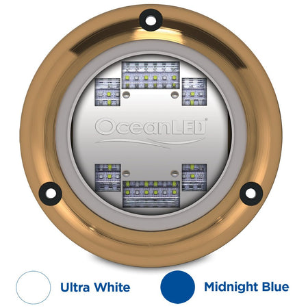 OceanLED Sport S3124s Underwater LED Light - Ultra White/Midnight Blue - Get Tight Gear