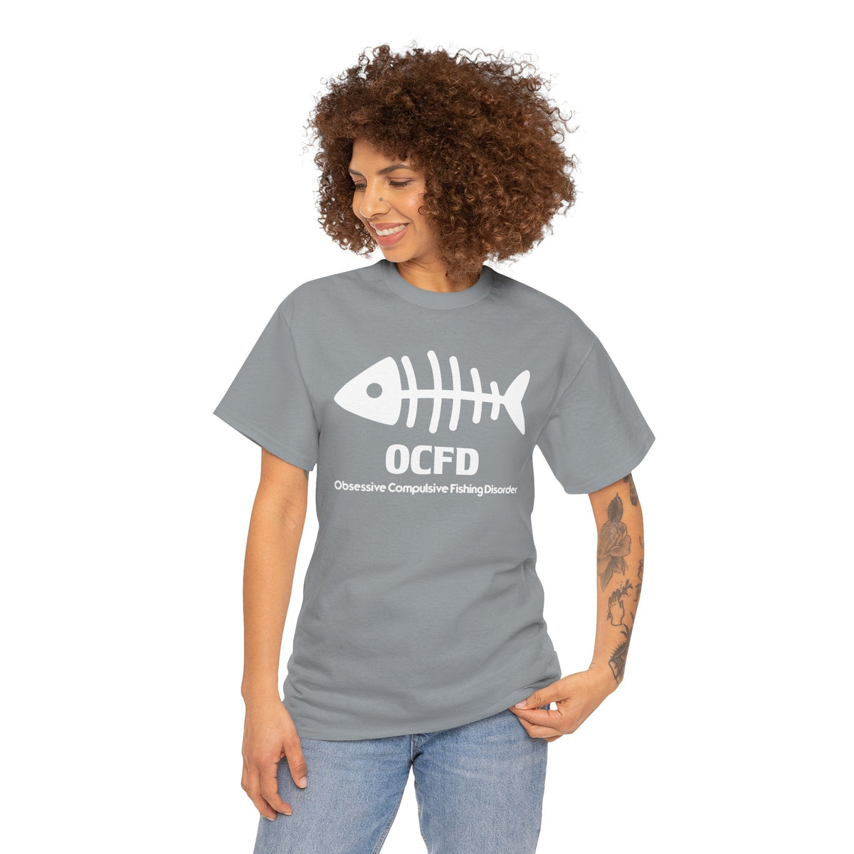 OCFD Unisex Heavy Cotton Tee - Perfect for Fishing Enthusiasts - Get Tight Gear