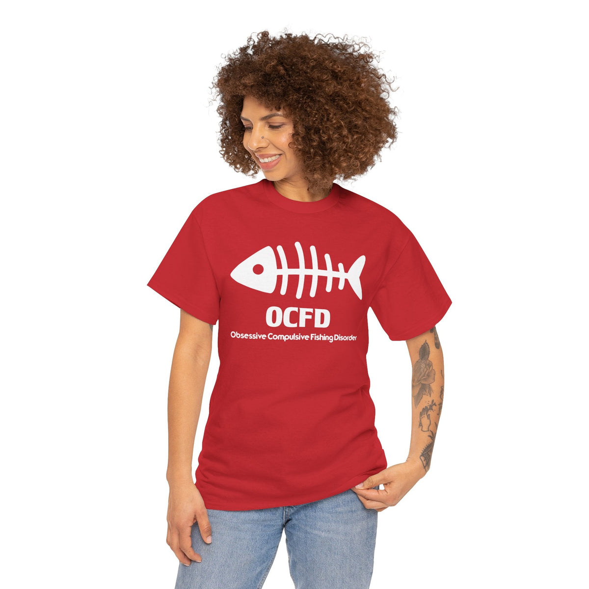 OCFD Unisex Heavy Cotton Tee - Perfect for Fishing Enthusiasts - Get Tight Gear