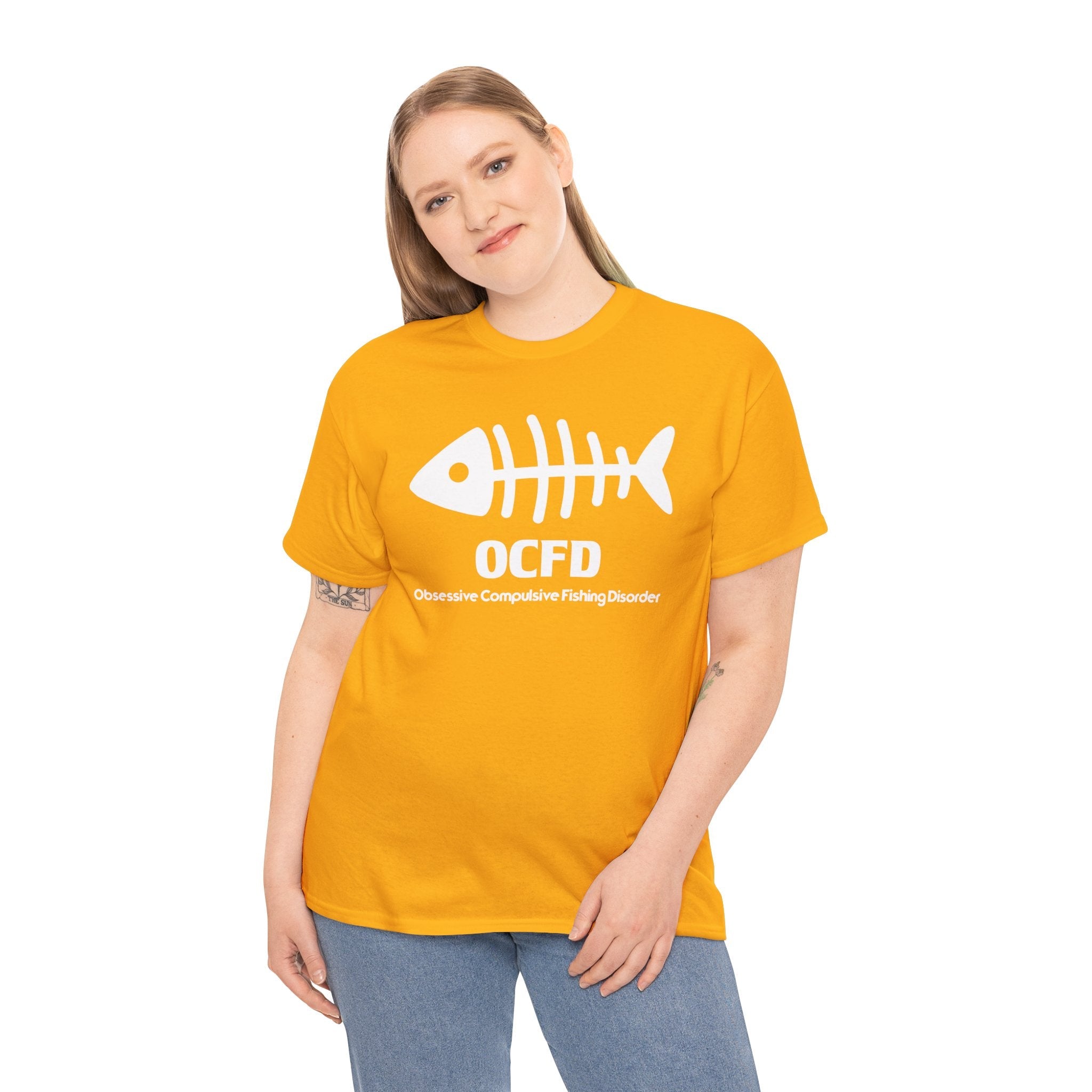 OCFD Unisex Heavy Cotton Tee - Perfect for Fishing Enthusiasts - Get Tight Gear