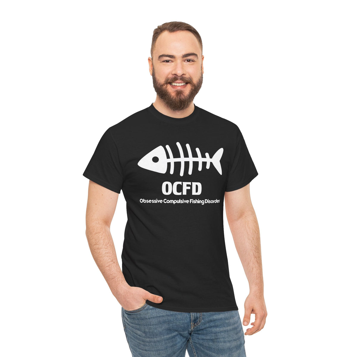 OCFD Unisex Heavy Cotton Tee - Perfect for Fishing Enthusiasts - Get Tight Gear