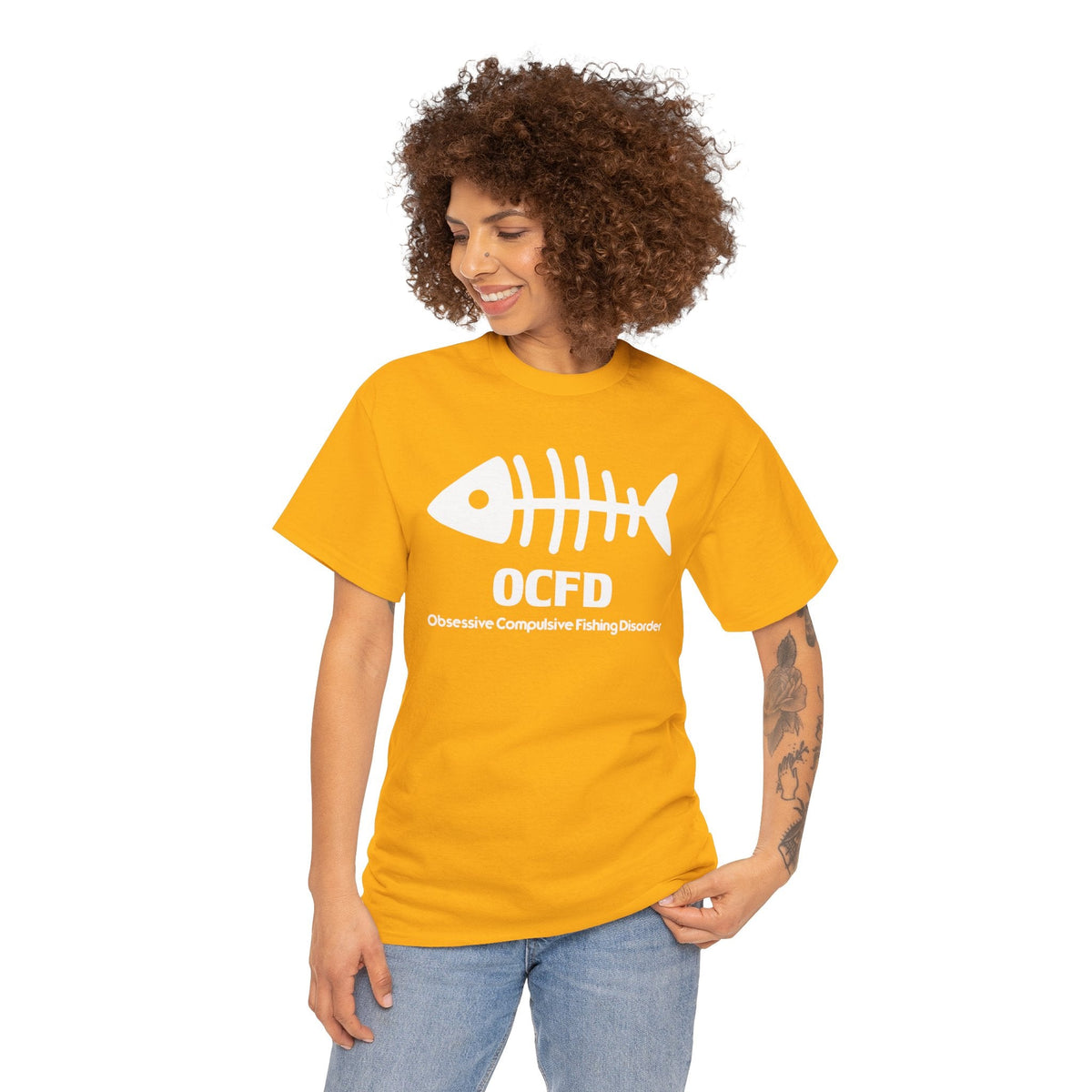 OCFD Unisex Heavy Cotton Tee - Perfect for Fishing Enthusiasts - Get Tight Gear