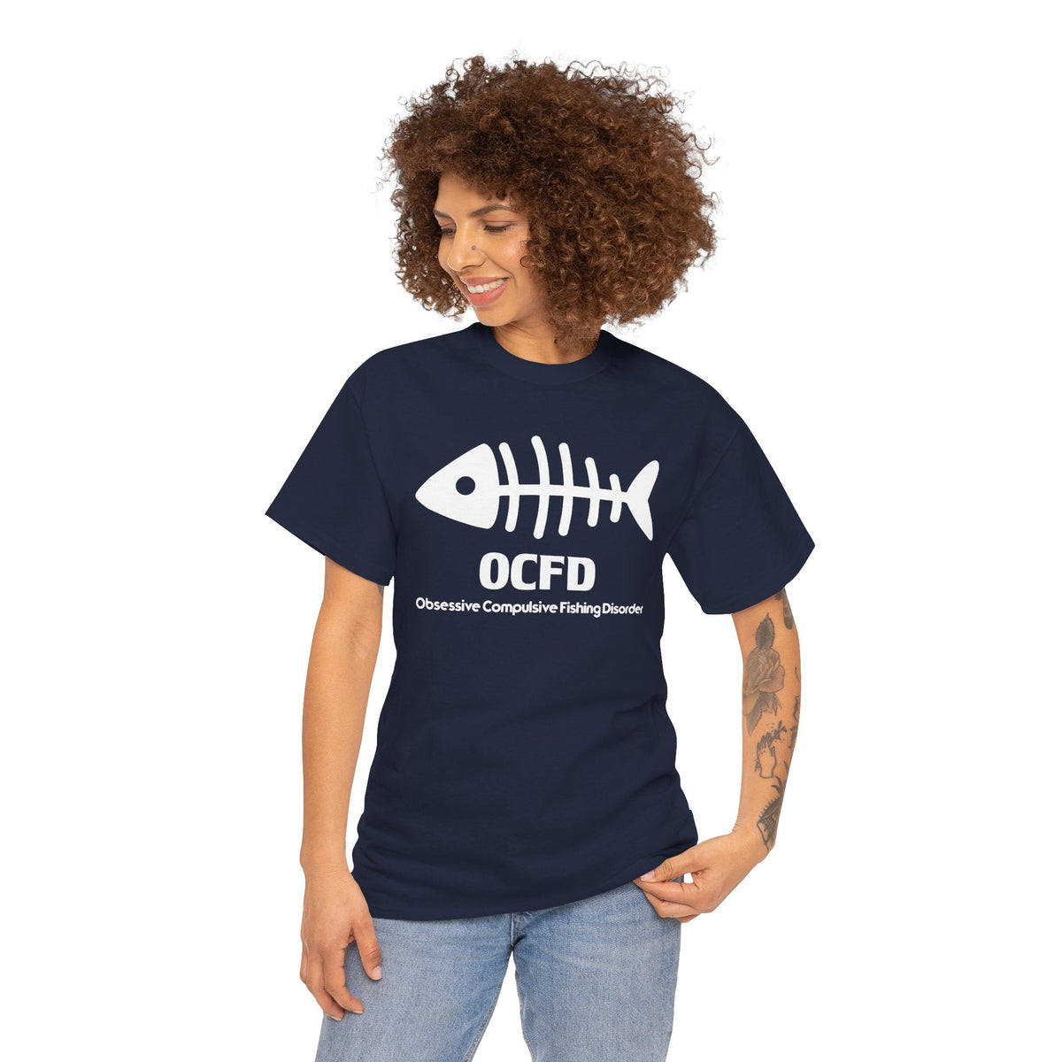 OCFD Unisex Heavy Cotton Tee - Perfect for Fishing Enthusiasts - Get Tight Gear