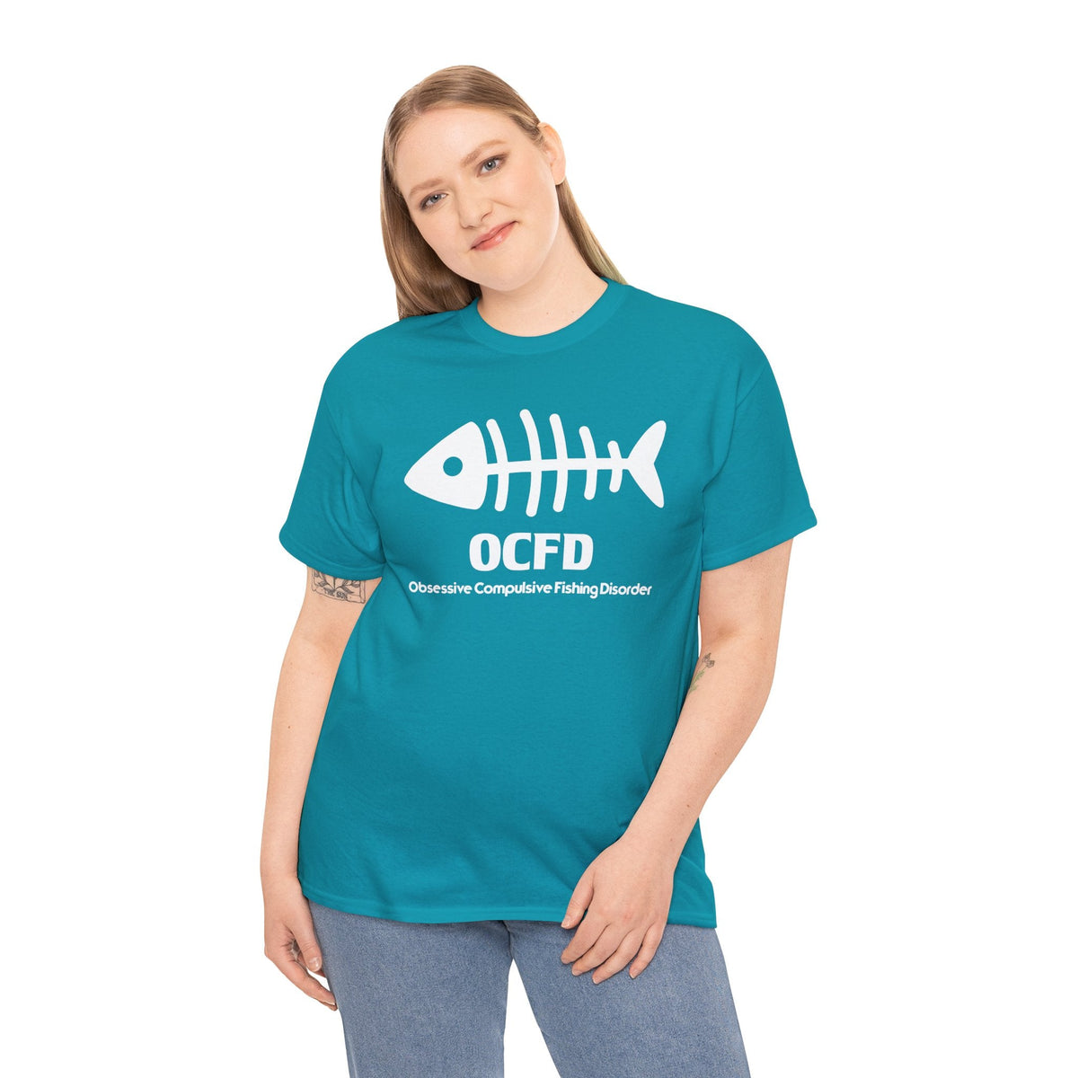 OCFD Unisex Heavy Cotton Tee - Perfect for Fishing Enthusiasts - Get Tight Gear