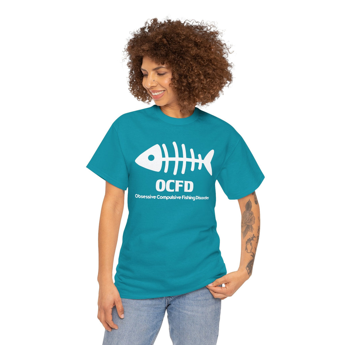 OCFD Unisex Heavy Cotton Tee - Perfect for Fishing Enthusiasts - Get Tight Gear