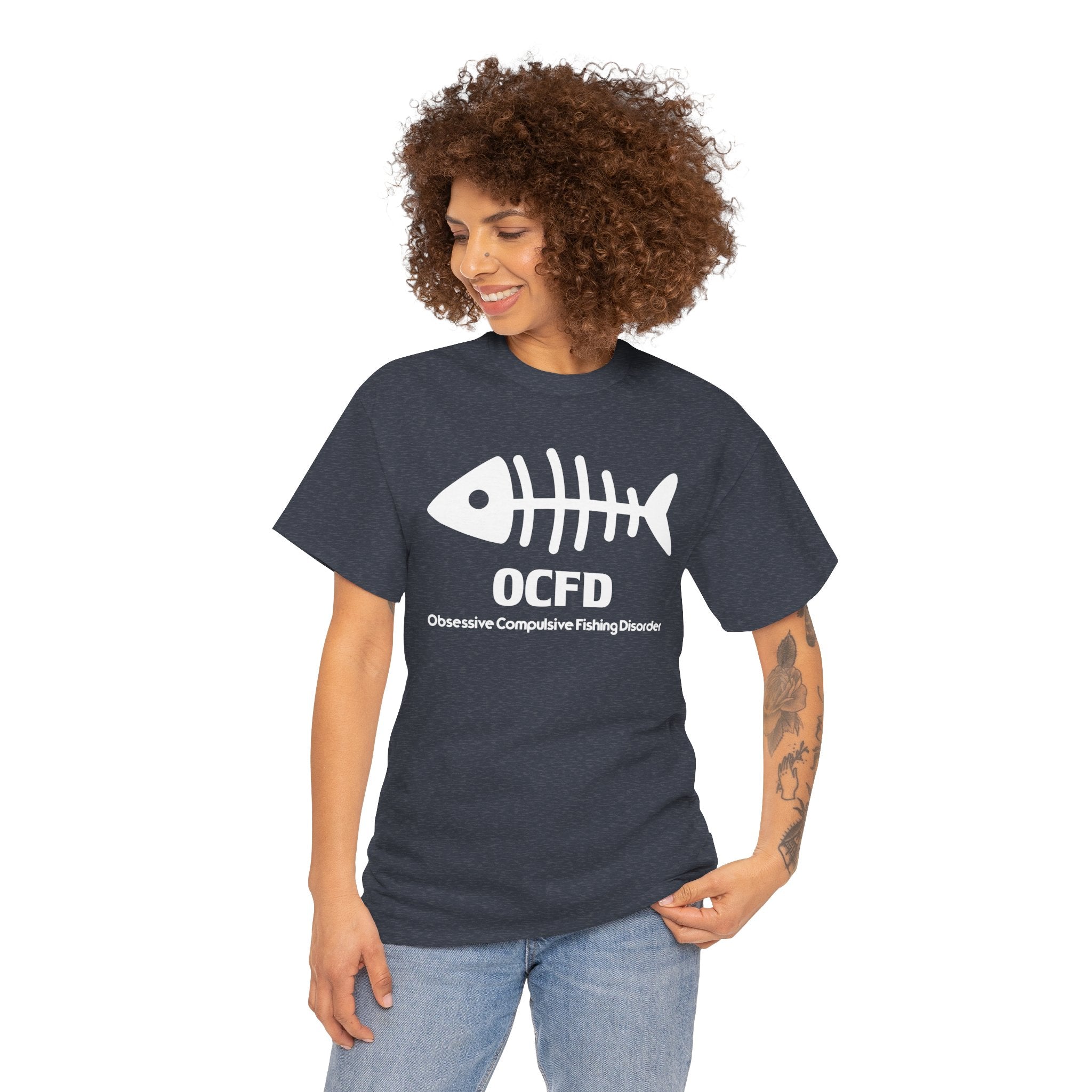 OCFD Unisex Heavy Cotton Tee - Perfect for Fishing Enthusiasts - Get Tight Gear
