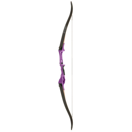 October Mountain Ascent Recurve Bow Purple 58 in. 35 lbs. RH - Get Tight Gear