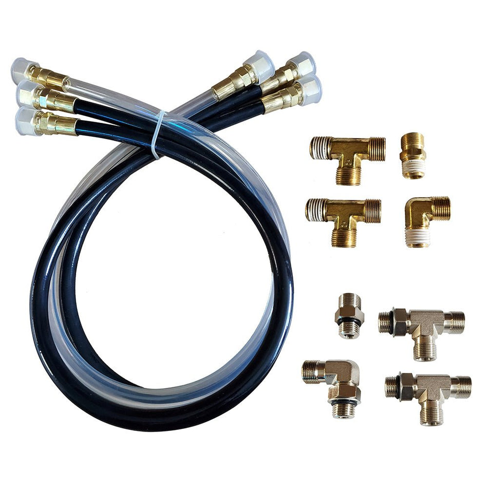 Octopus 30" Hose & Fitting Kit Including Orb & NPT Helm Fittings - Get Tight Gear