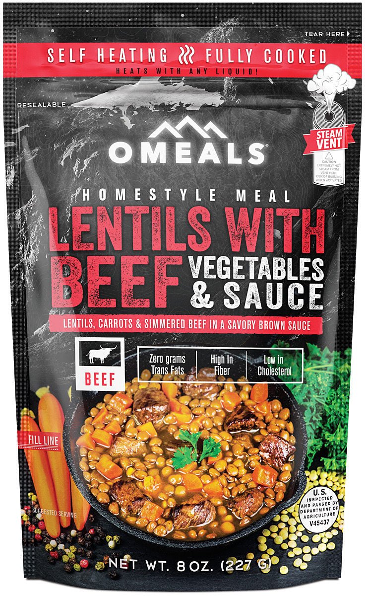 Omeals Lentils W/Beef - Get Tight Gear