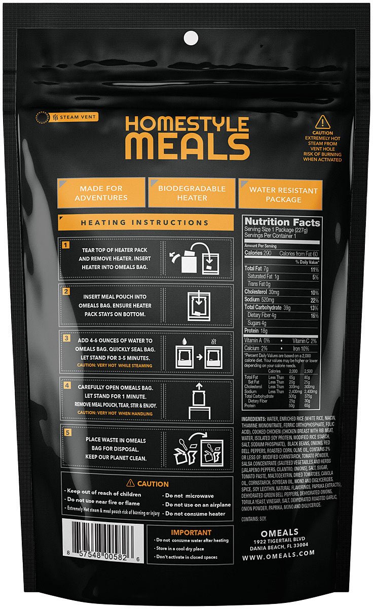 Omeals So.West Chicken W/Rice - Get Tight Gear