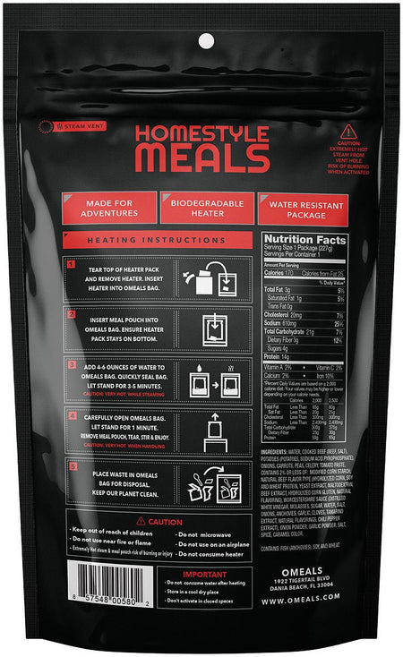 Omeals Vegetable Stew W/Beef - Get Tight Gear