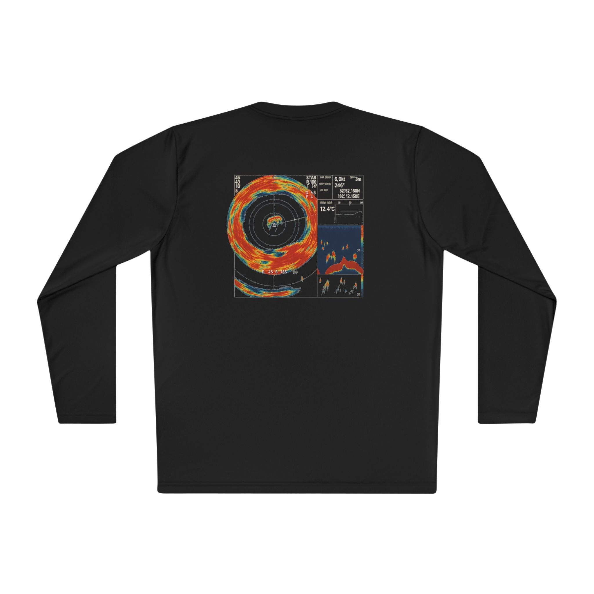 Omni Sonar Fishing Long Sleeve Tee - Unisex Tee for Outdoor Adventures, Fishing Gear - Get Tight Gear