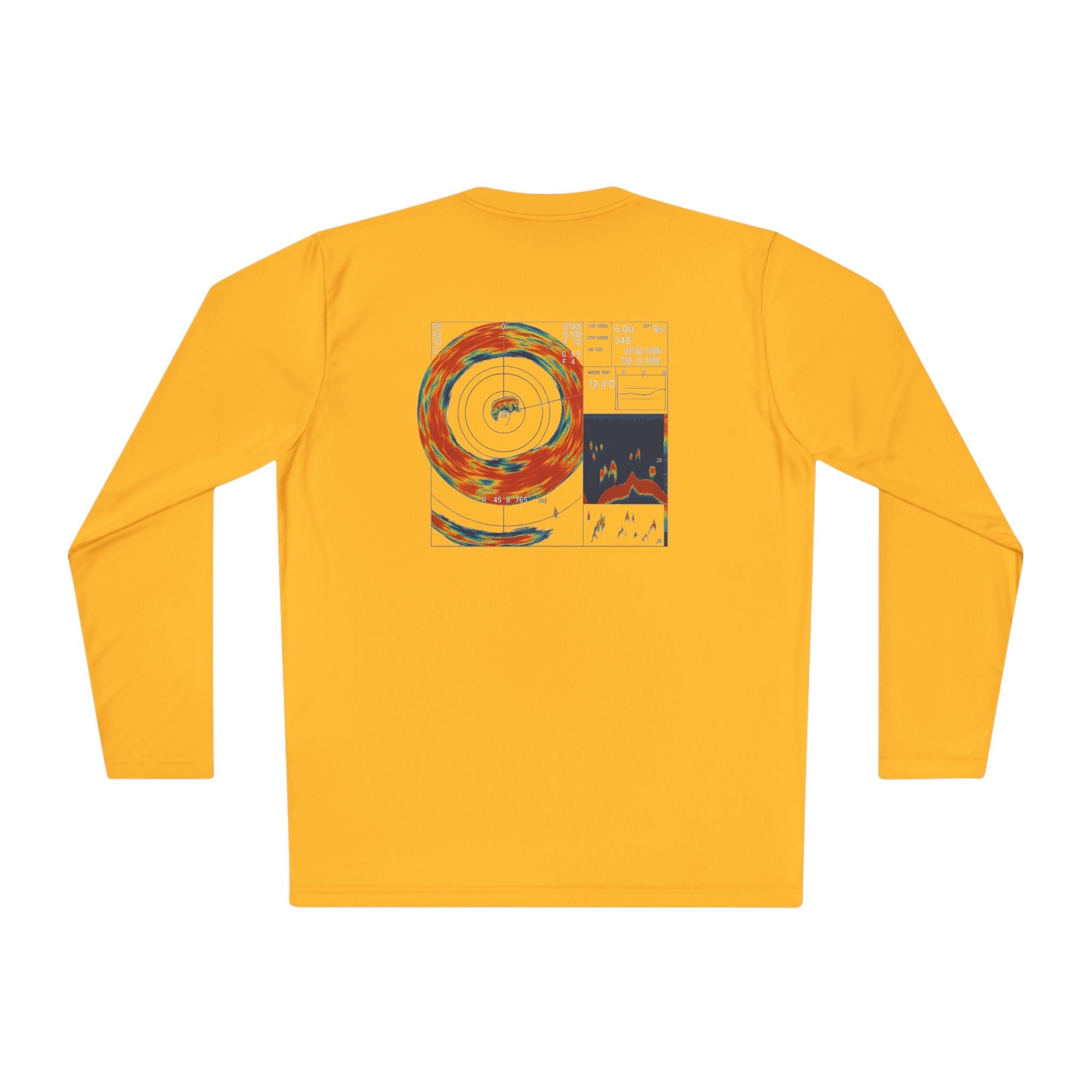 Omni Sonar Fishing Long Sleeve Tee - Unisex Tee for Outdoor Adventures, Fishing Gear - Get Tight Gear
