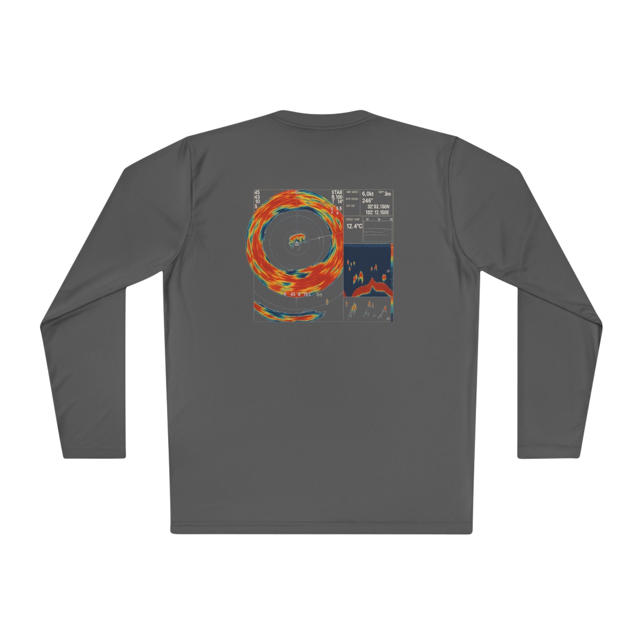 Omni Sonar Fishing Long Sleeve Tee - Unisex Tee for Outdoor Adventures, Fishing Gear - Get Tight Gear