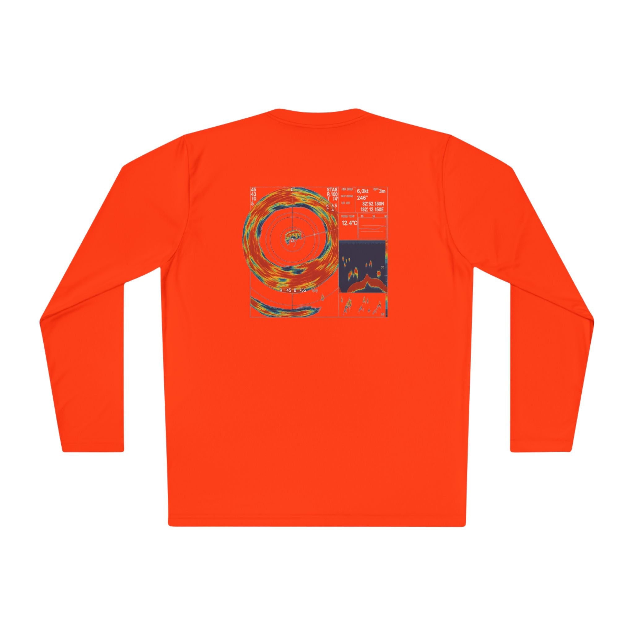 Omni Sonar Fishing Long Sleeve Tee - Unisex Tee for Outdoor Adventures, Fishing Gear - Get Tight Gear