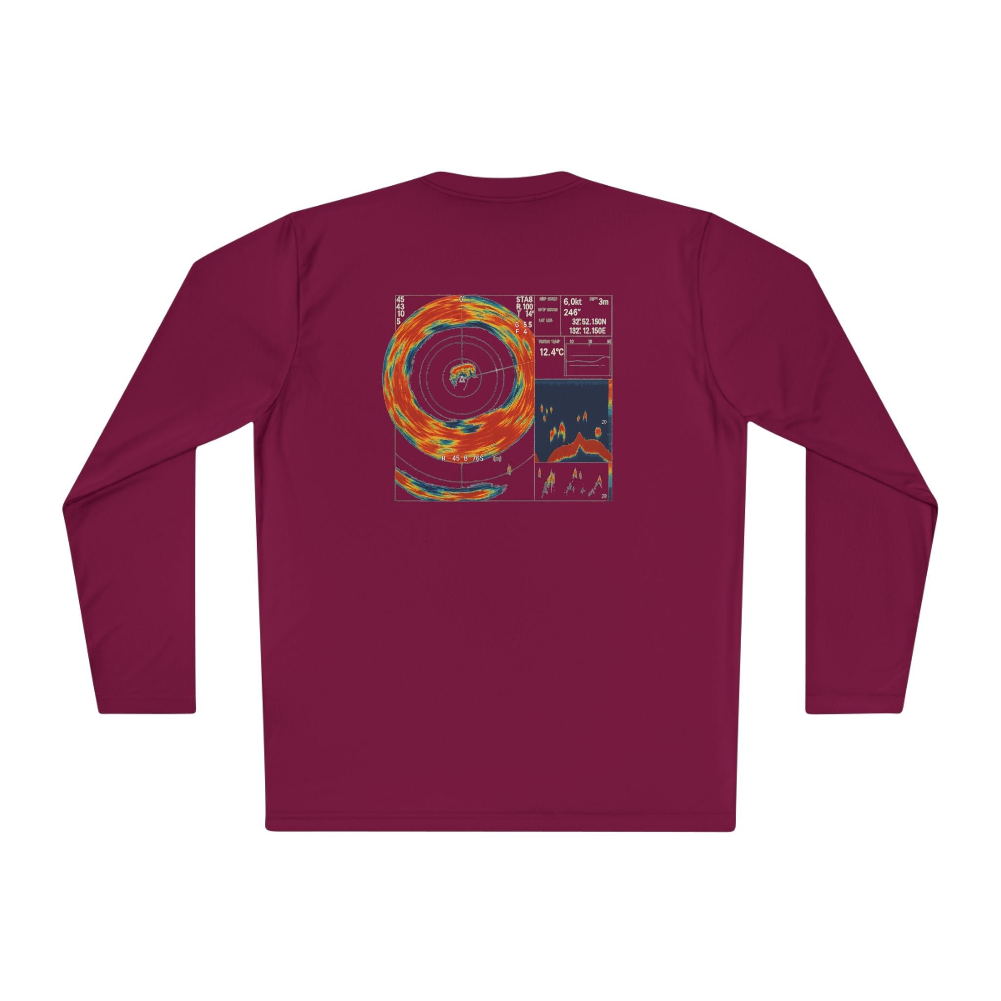 Omni Sonar Fishing Long Sleeve Tee - Unisex Tee for Outdoor Adventures, Fishing Gear - Get Tight Gear