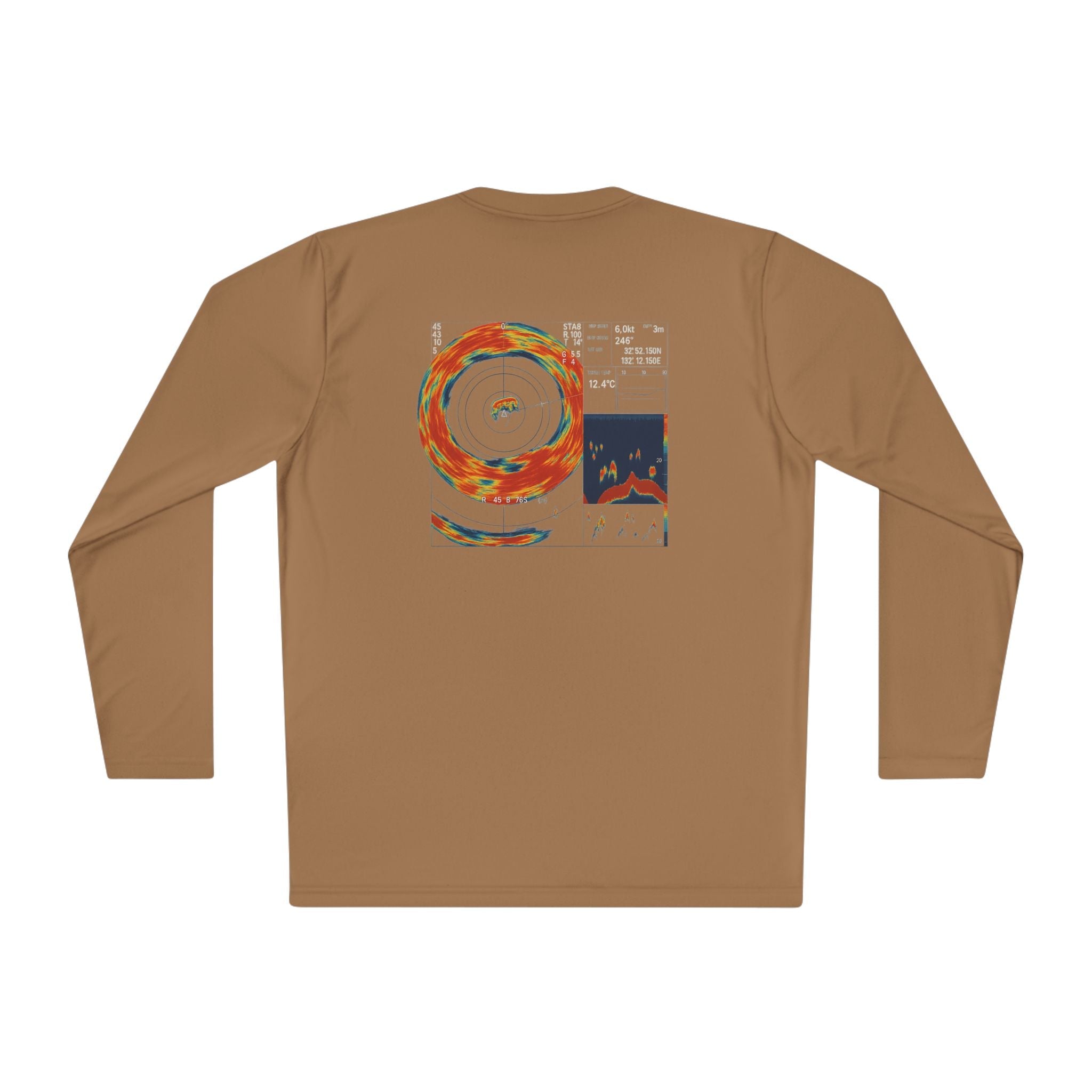 Omni Sonar Fishing Long Sleeve Tee - Unisex Tee for Outdoor Adventures, Fishing Gear - Get Tight Gear