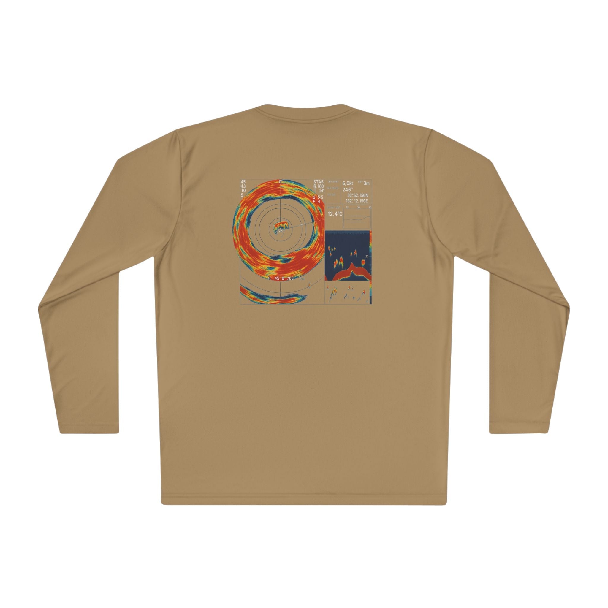 Omni Sonar Fishing Long Sleeve Tee - Unisex Tee for Outdoor Adventures, Fishing Gear - Get Tight Gear