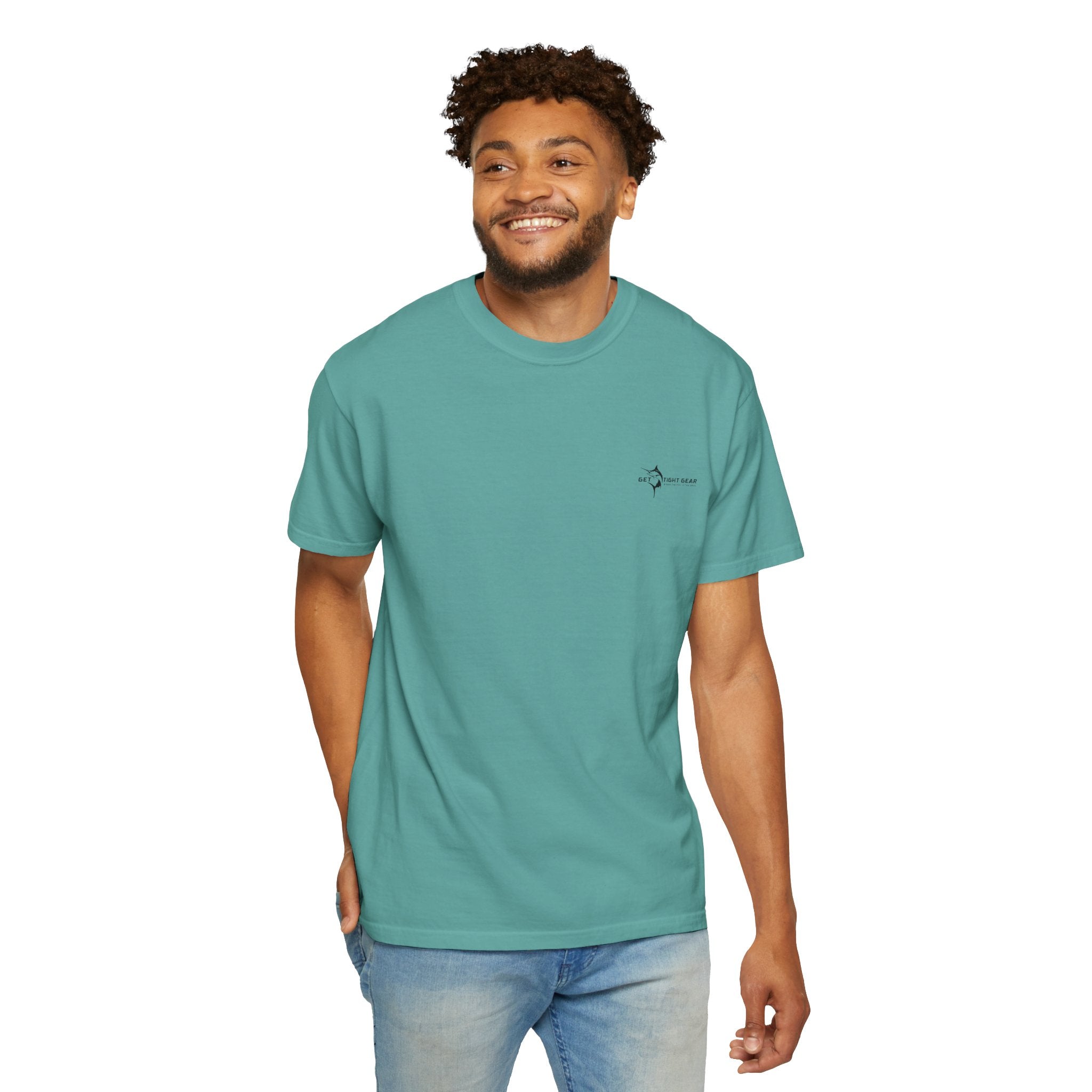 Omni Sonar Game Fishing T-Shirt - Unisex Garment - Dyed Tee - Get Tight Gear