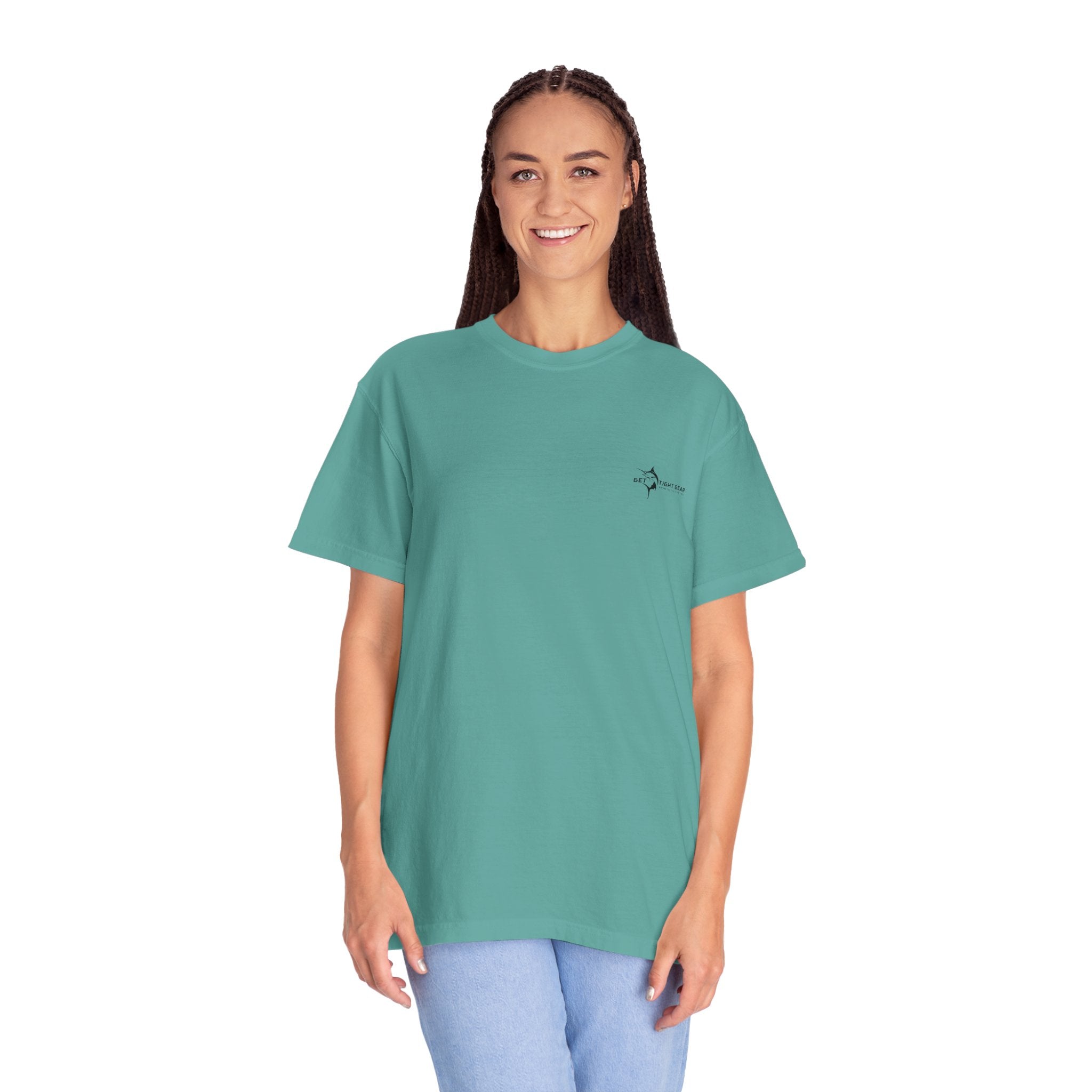 Omni Sonar Game Fishing T-Shirt - Unisex Garment - Dyed Tee - Get Tight Gear