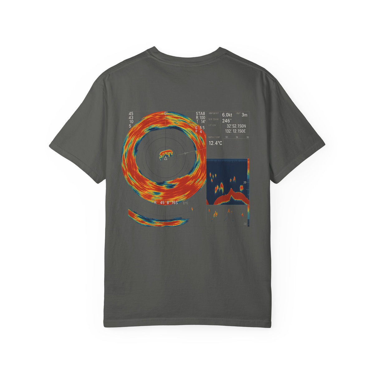 Omni Sonar Game Fishing T-Shirt - Unisex Garment - Dyed Tee - Get Tight Gear