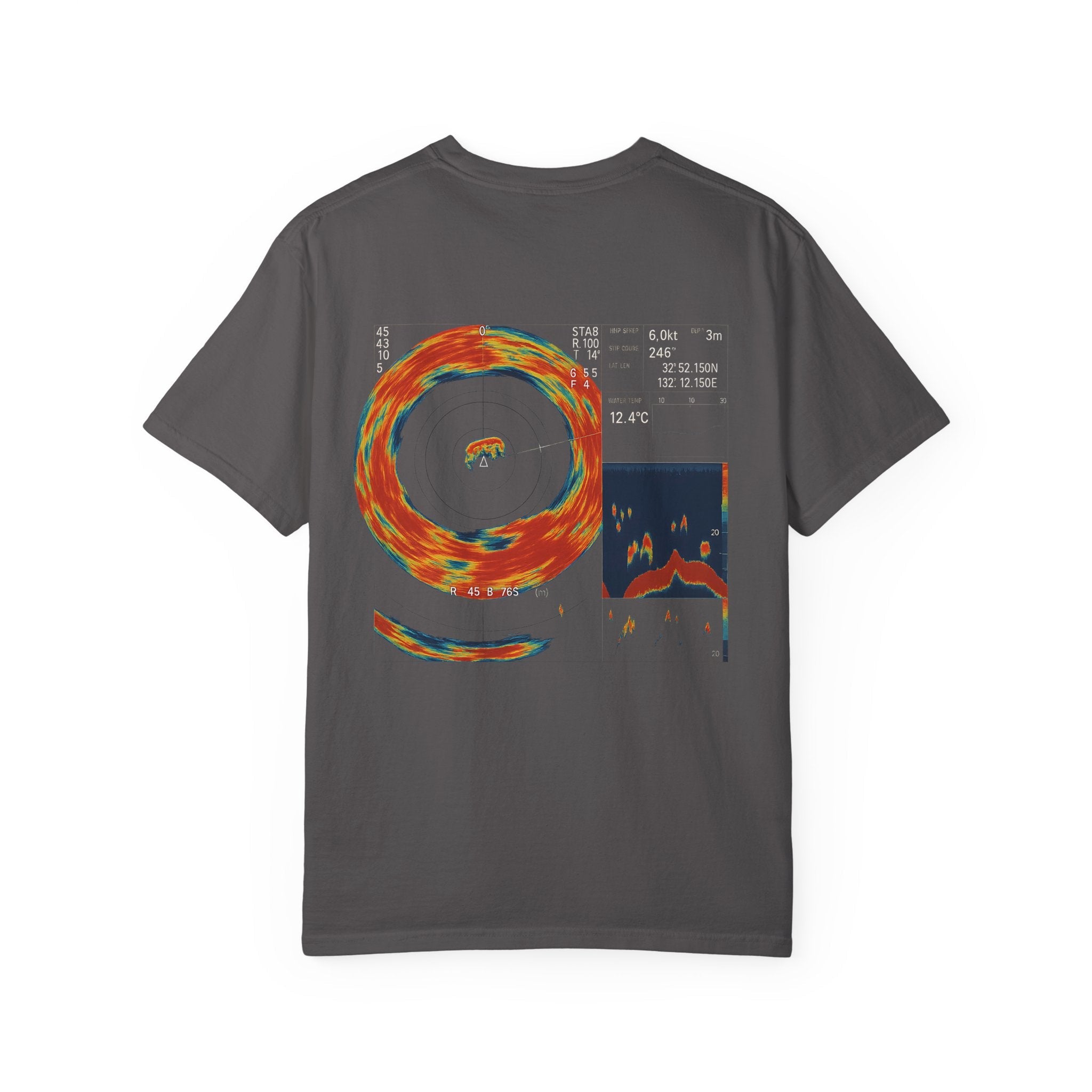 Omni Sonar Game Fishing T-Shirt - Unisex Garment - Dyed Tee - Get Tight Gear