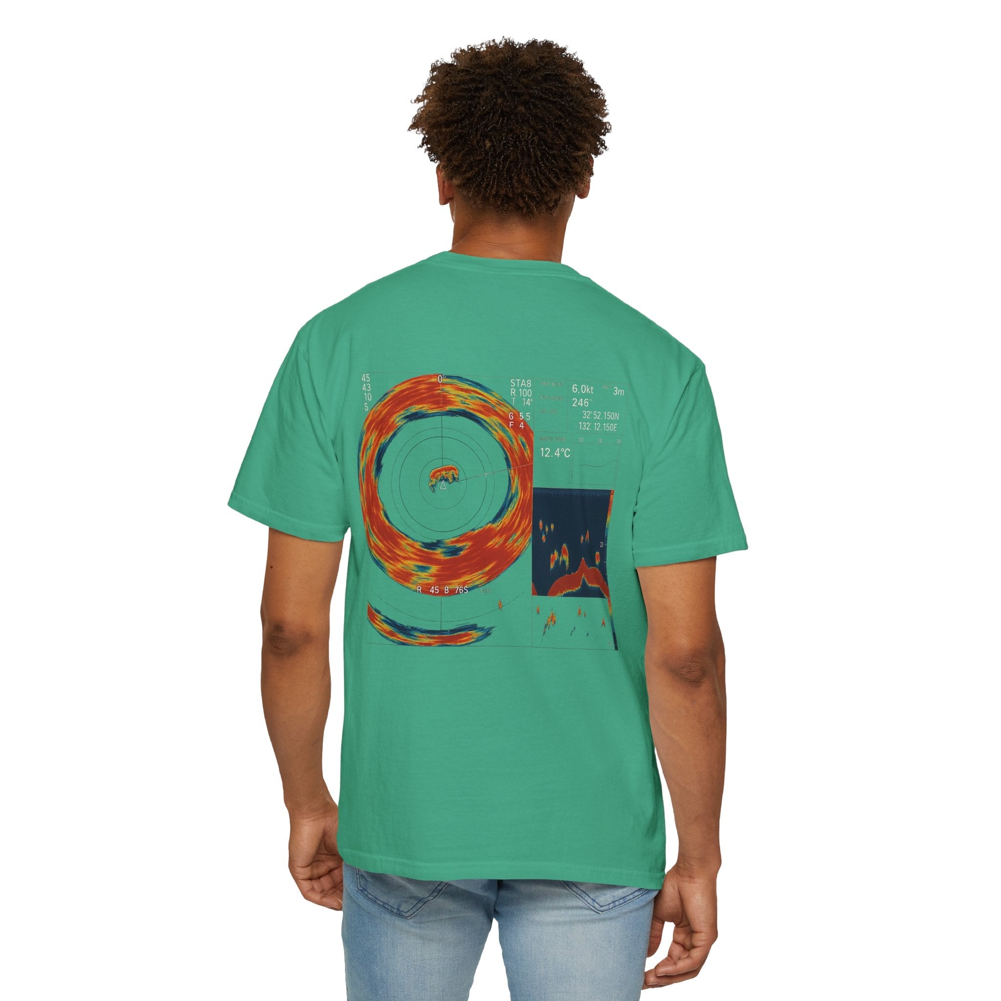 Omni Sonar Game Fishing T-Shirt - Unisex Garment - Dyed Tee - Get Tight Gear