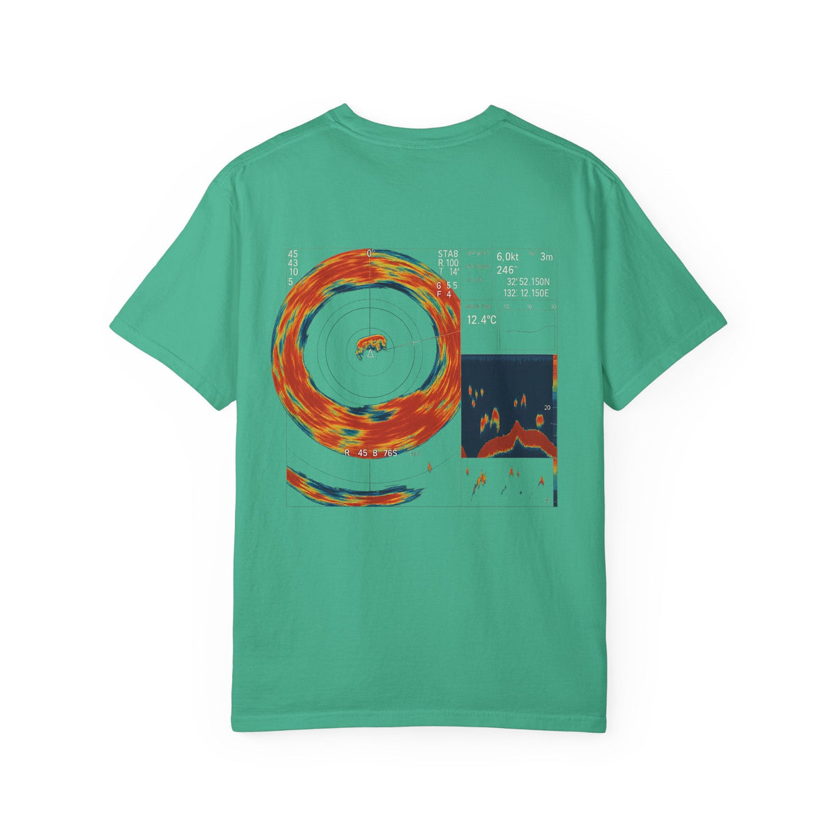 Omni Sonar Game Fishing T-Shirt - Unisex Garment - Dyed Tee - Get Tight Gear
