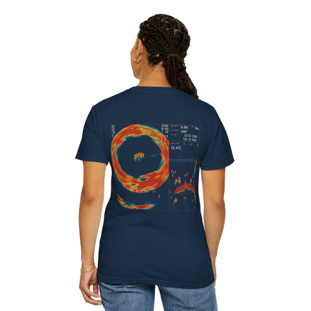 Omni Sonar Game Fishing T-Shirt - Unisex Garment - Dyed Tee - Get Tight Gear