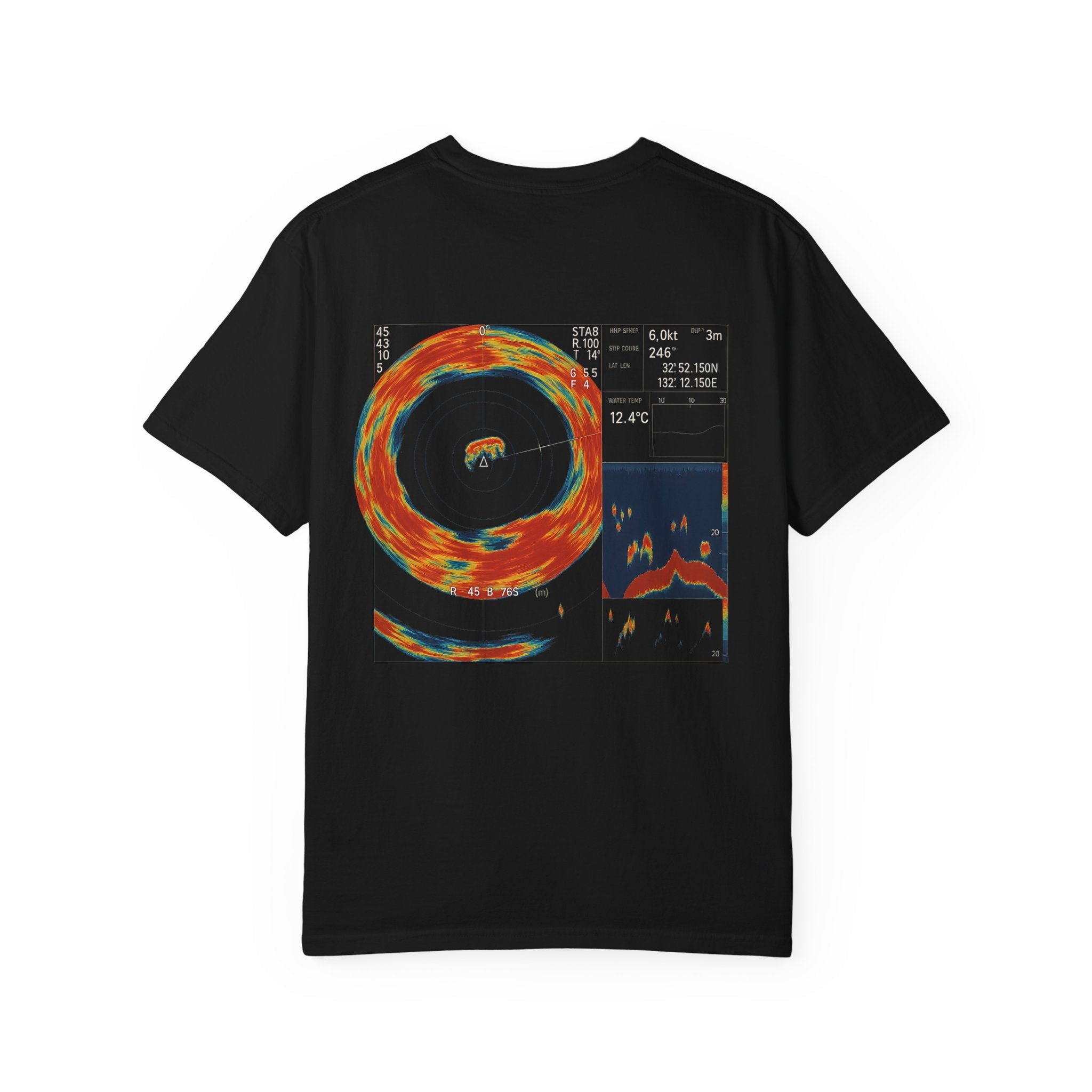 Omni Sonar Game Fishing T-Shirt - Unisex Garment - Dyed Tee - Get Tight Gear