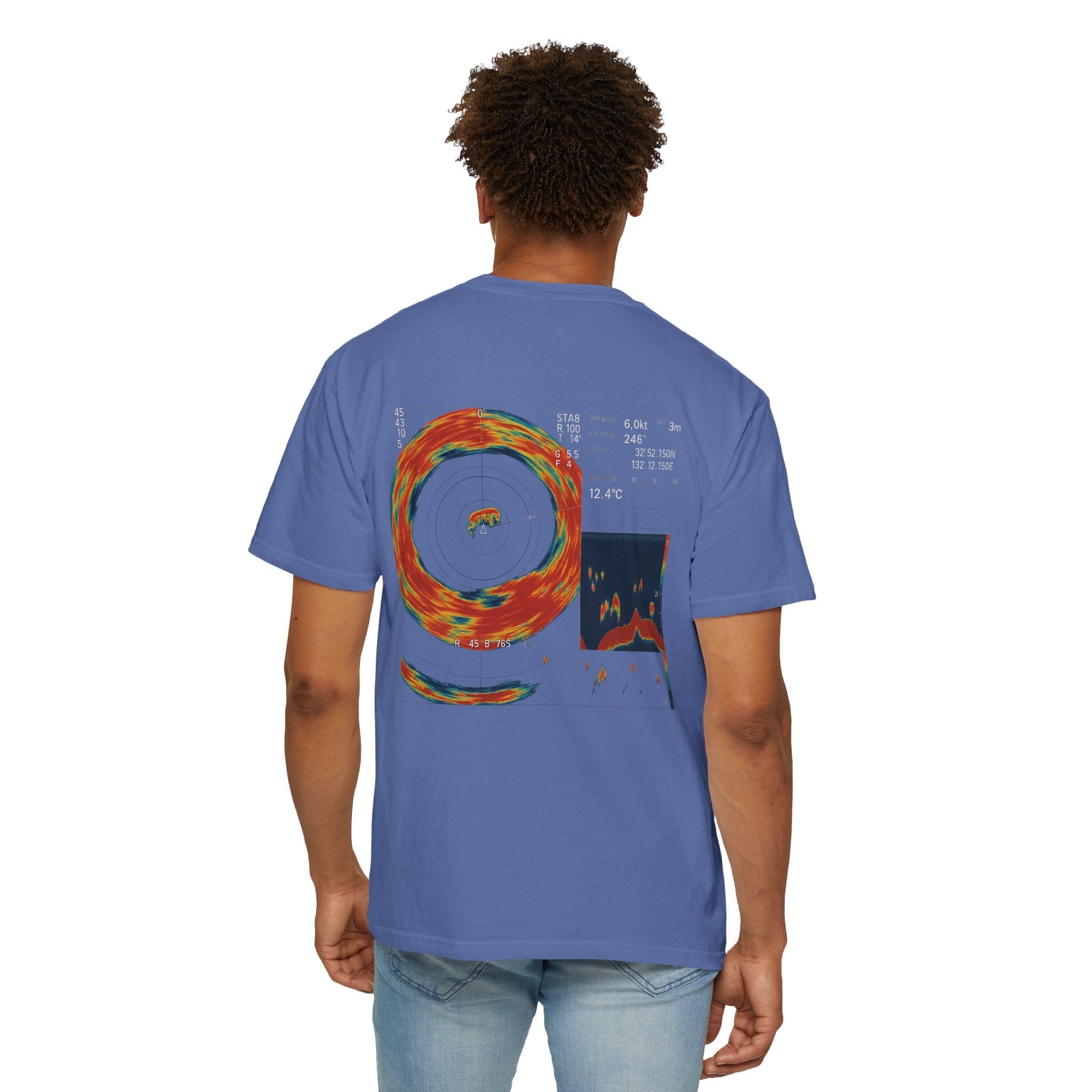 Omni Sonar Game Fishing T-Shirt - Unisex Garment - Dyed Tee - Get Tight Gear