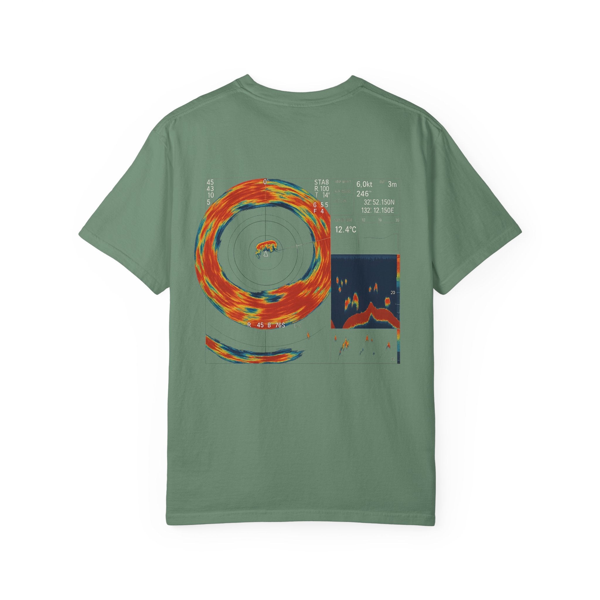 Omni Sonar Game Fishing T-Shirt - Unisex Garment - Dyed Tee - Get Tight Gear