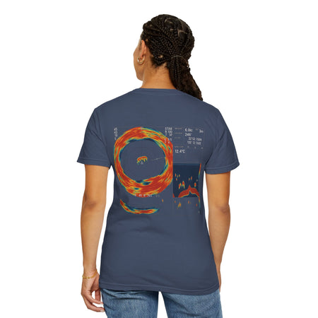 Omni Sonar Game Fishing T-Shirt - Unisex Garment - Dyed Tee - Get Tight Gear