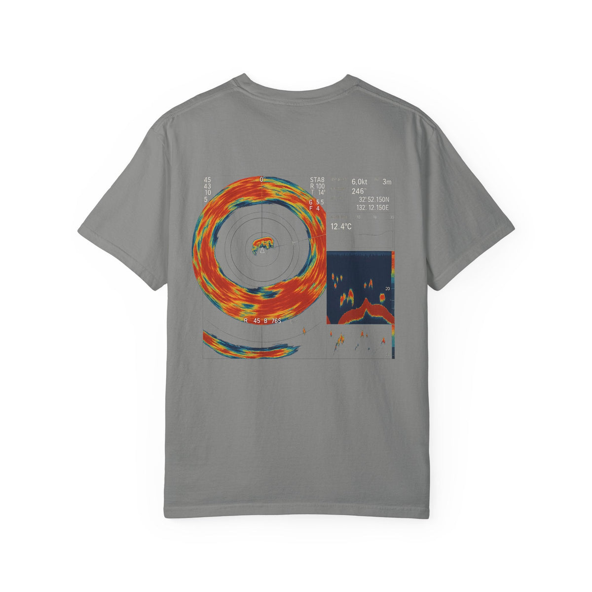 Omni Sonar Game Fishing T-Shirt - Unisex Garment - Dyed Tee - Get Tight Gear