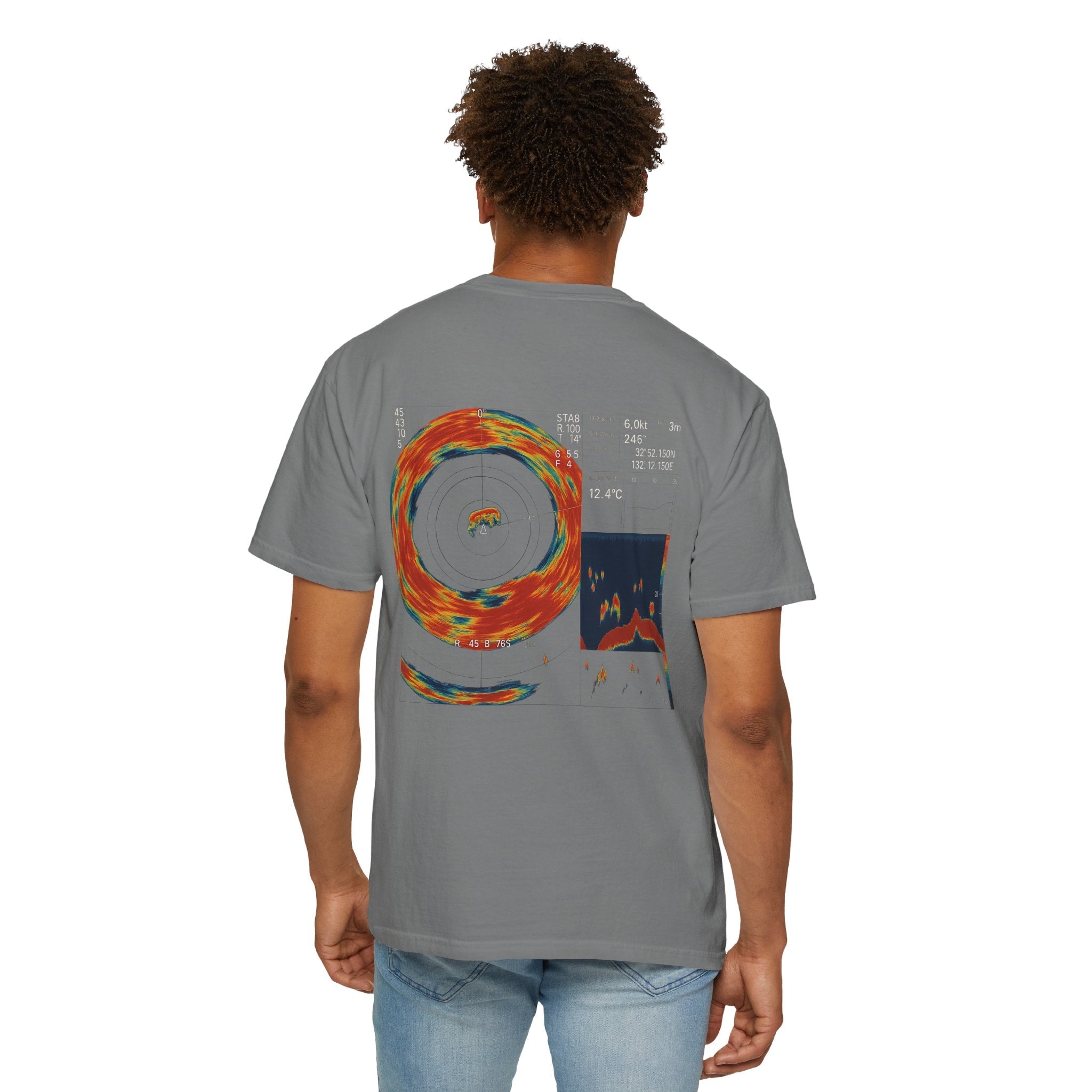 Omni Sonar Game Fishing T-Shirt - Unisex Garment - Dyed Tee - Get Tight Gear