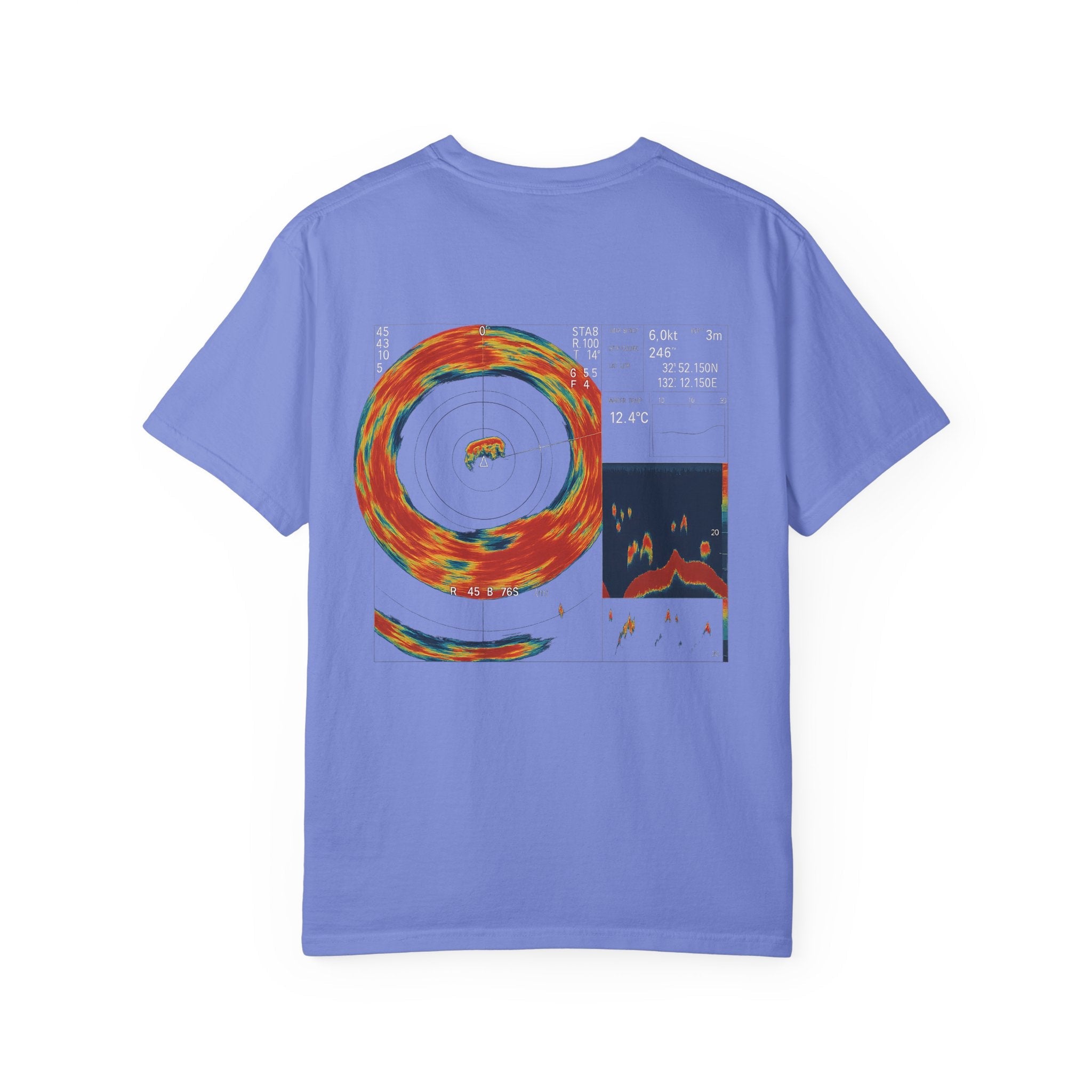 Omni Sonar Game Fishing T-Shirt - Unisex Garment - Dyed Tee - Get Tight Gear