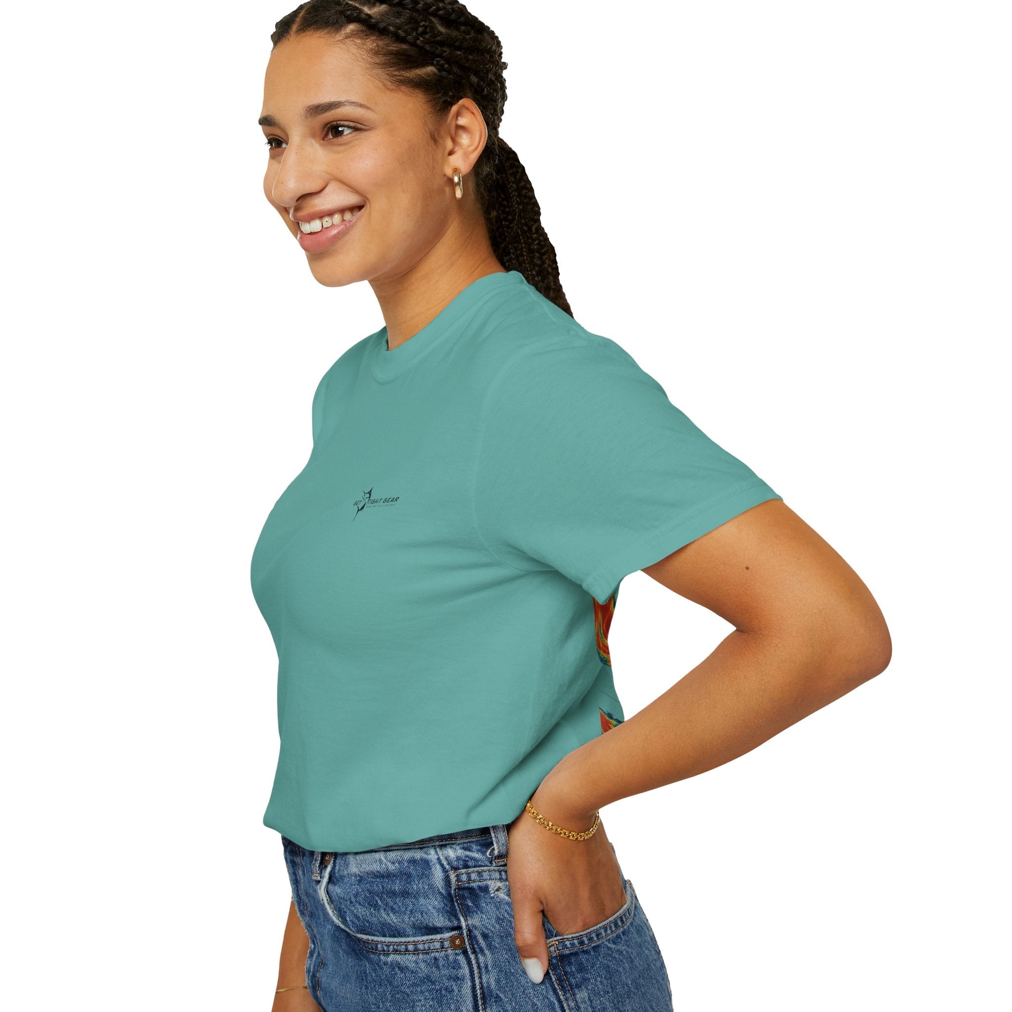 Omni Sonar Game Fishing T-Shirt - Unisex Garment - Dyed Tee - Get Tight Gear