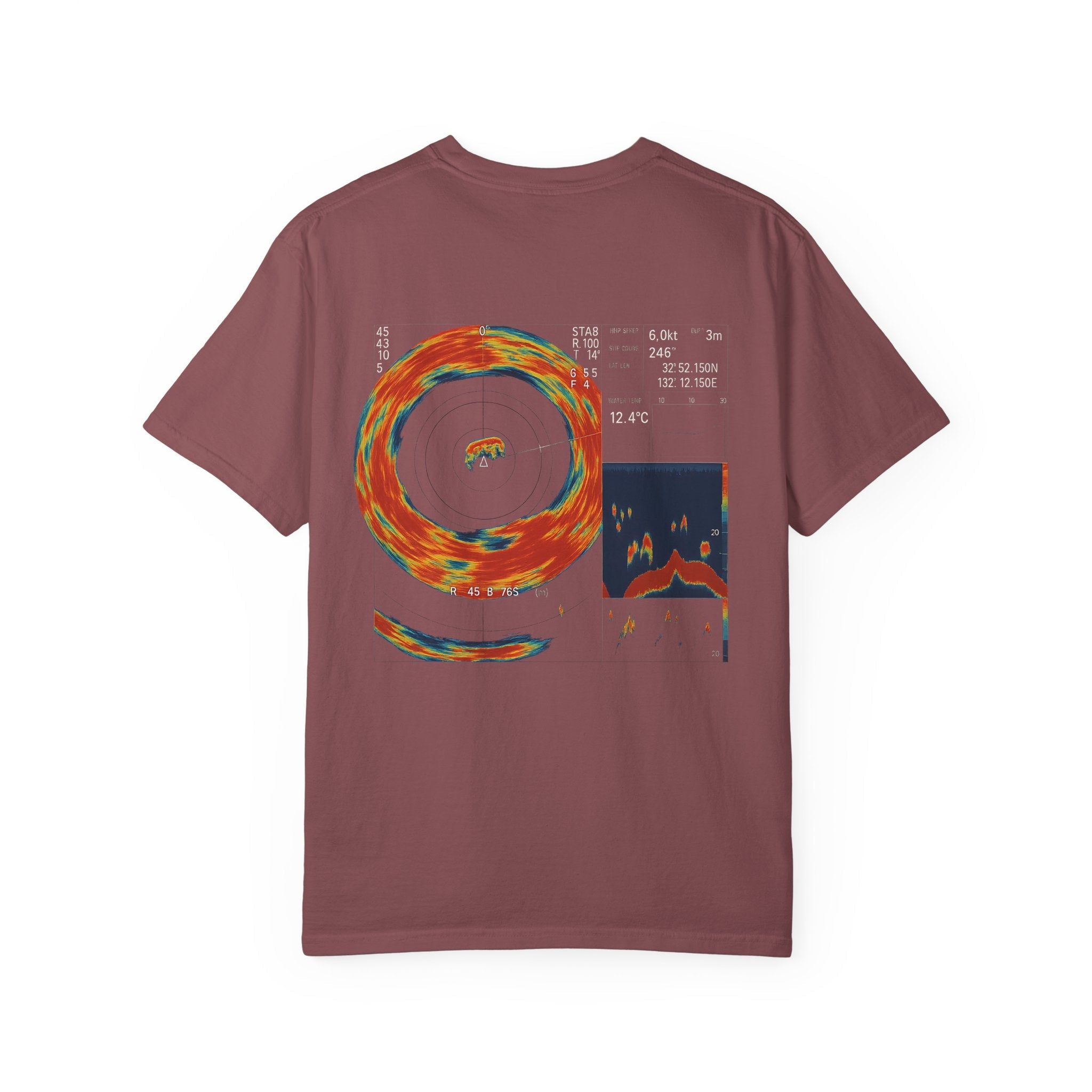 Omni Sonar Game Fishing T-Shirt - Unisex Garment - Dyed Tee - Get Tight Gear