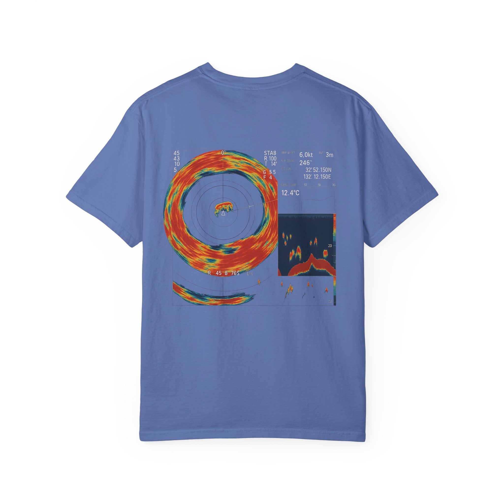 Omni Sonar Game Fishing T-Shirt - Unisex Garment - Dyed Tee - Get Tight Gear