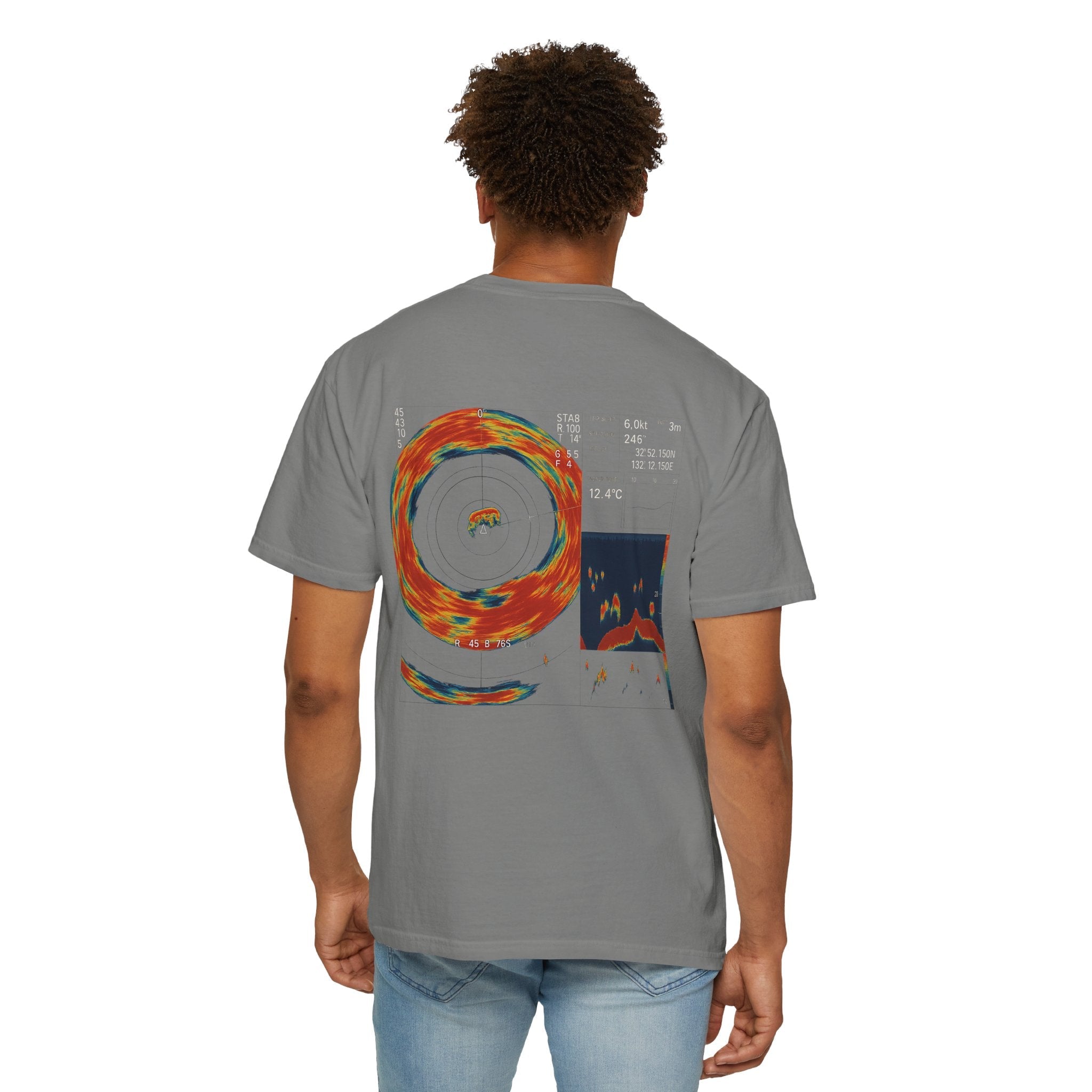 Omni Sonar Game Fishing T-Shirt - Unisex Garment - Dyed Tee - Get Tight Gear