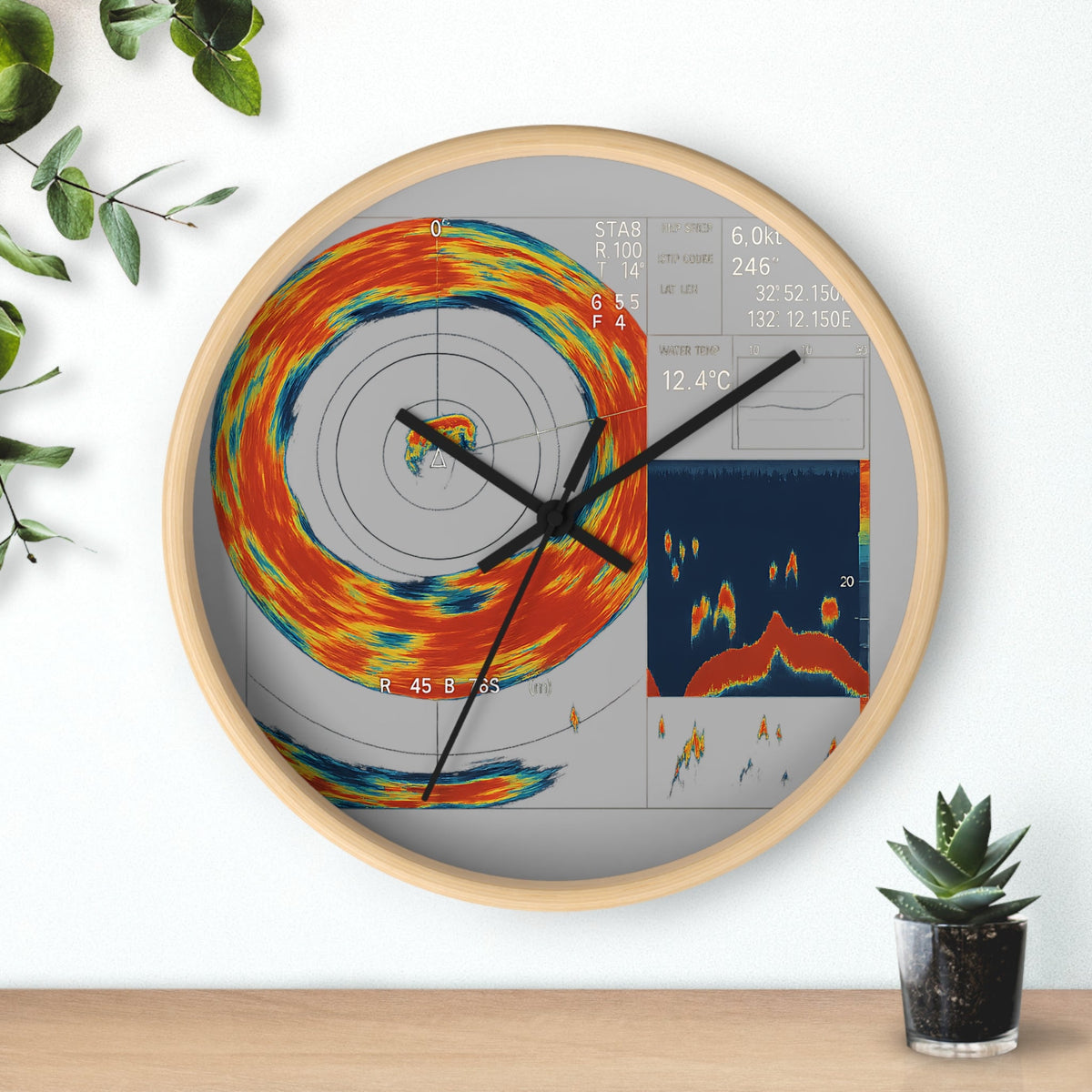 Omni Sonar Sport Fishing Wall Clock - Get Tight Gear