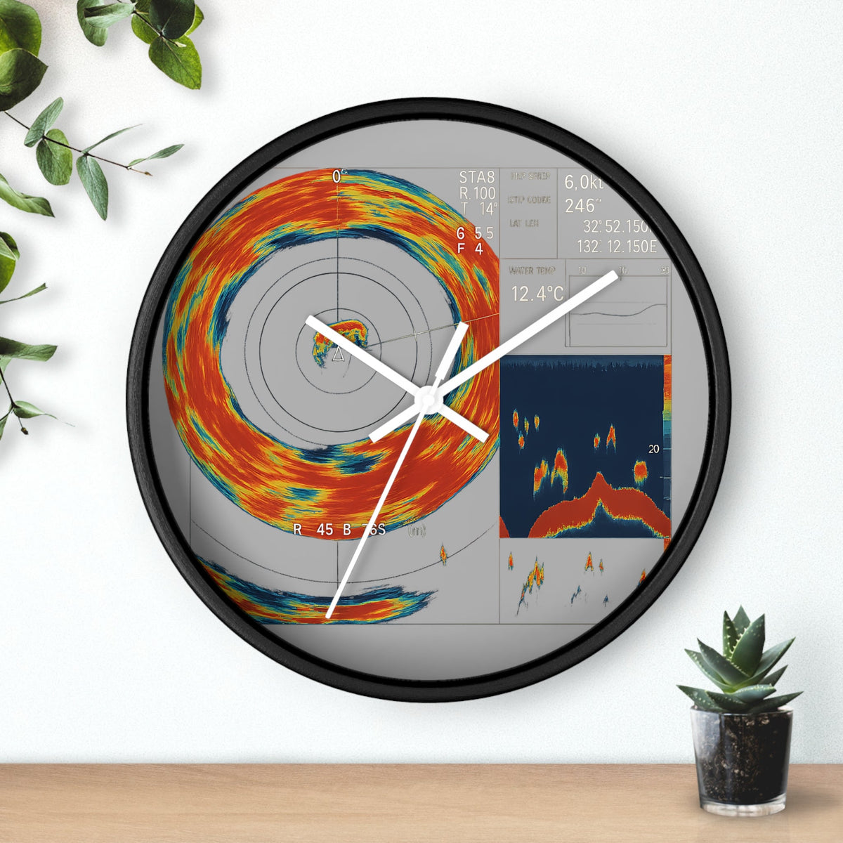 Omni Sonar Sport Fishing Wall Clock - Get Tight Gear