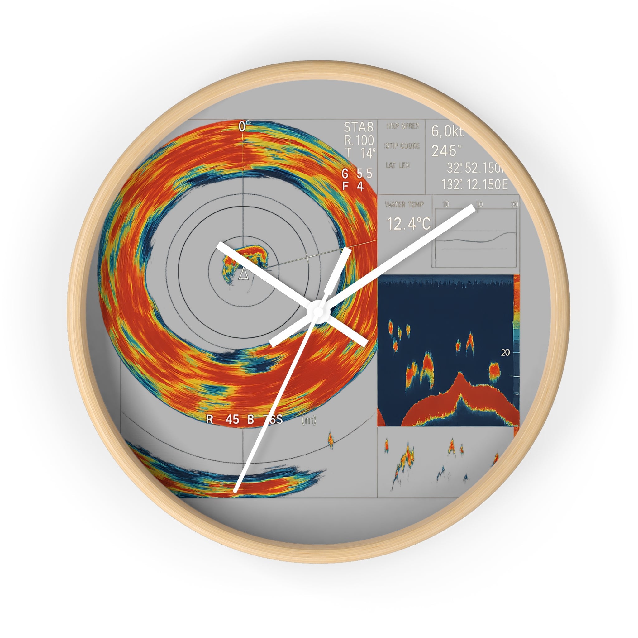Omni Sonar Sport Fishing Wall Clock - Get Tight Gear