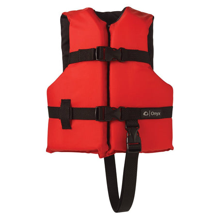 Onyx Nylon General Purpose Life Jacket - Child 30 - 50lbs - Red - Get Tight Gear