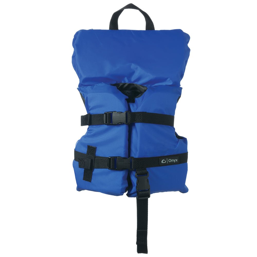 Onyx Nylon General Purpose Life Jacket - Infant/Child Under 50lbs - Blue - Get Tight Gear